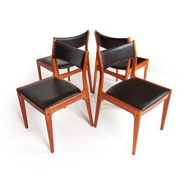 Danish Teak Dinning Chairs by Johannes Andersen Uldum Møbelfabrik 