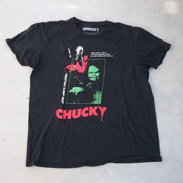 Retro T-shirt Chucky XL  2000s Horror Movie Scary Tee Movie Promo VTG Y2K Seed of Chucky Movie Promo Horror T-Shirt Size Large 