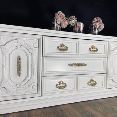 Dresser Buffet Console Credenza Solid Wood customizable color 
