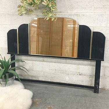 LOCAL PICKUP ONLY ———— Vintage Mirrored Headboard 