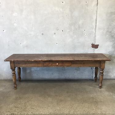 Vintage Primitive Wood Table