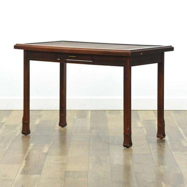 Fleetwood Contemporary Leather Top Writing Desk 