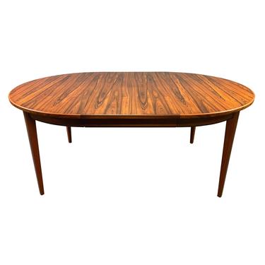 Vintage Danish Mid Century Modern Rosewood Oval Dining Table 