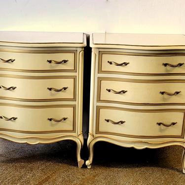 Pair Drexel Touraine French Provincial Night Stands 