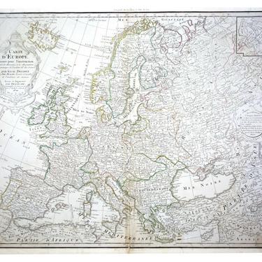 De L'Isle Phillipe Buache Map of Europe - 1800