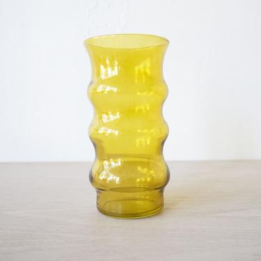 Yellow Bubble Vase - Round