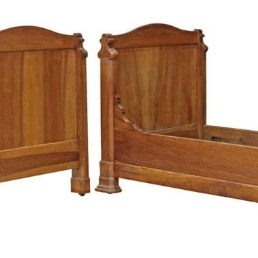 Antique Beds, Day, Alcove, Pair, (2) French Louis Phillipe Walnut, 1800's!!