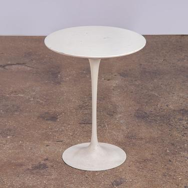 Eero Saarinen White Tulip Side Table for Knoll 