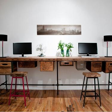 Barn Wood Desk and Work Stations made in standard or L Shape-choice of style, size, wood thickness/finish. 