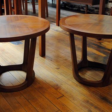 Pair Lane Round end Tables 1960’s