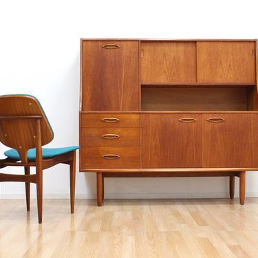 Mid Century Tall Credenza by Jentique Furnitue LTD of Norfolk 