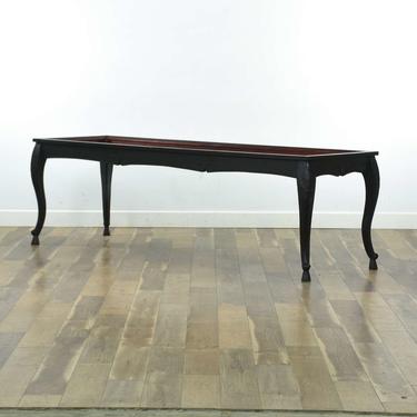 Black Finish French Provincial Sofa Console Table