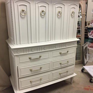 Tall White French Provincial Dresser 2/20 
