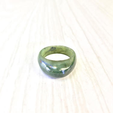 Vintage Green Bakelite Ring | Bakelite Jewelry | Marbled Green Bakelite | Vintage Ring | Green Ring | Marble Ring | Bakelite Collector 