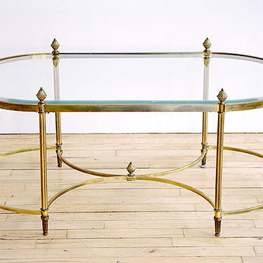 Labarge Brass and Metal Coffee Table