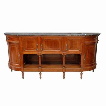 French Belle Epoch Period Louis XVI Style Mahogany Sideboard, Early 20th Century 