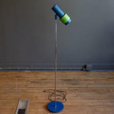 Lightolier Blue-Green Floor Lamp