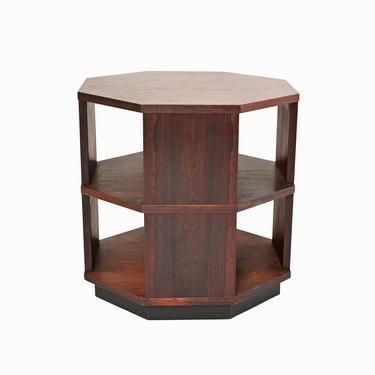 Rosewood Side Table Octagon Table Founders Furniture Mid Century Modern 