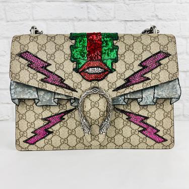 Gucci Embellished Supreme Dionysus Handbag