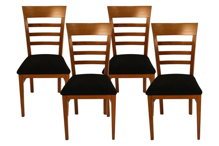 Four A. Sibau Italian Vintage Dining Room Chairs 