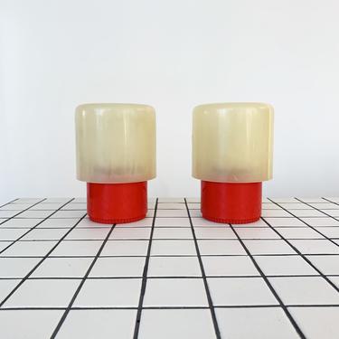 1970s Space Age Tic Tac &quot;KD32&quot; Lamps by Giotto Stoppino For Kartell