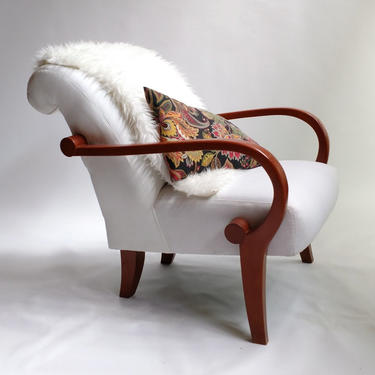 Panama White Easy Chair 
