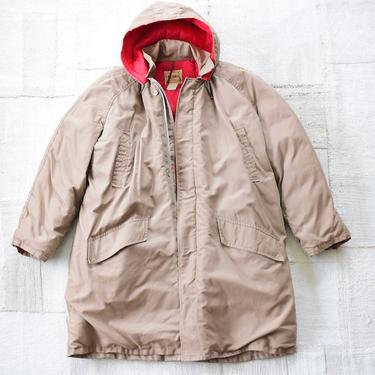 Vintage Woods Down Parka Long | Beige Winter Jacket | Puffer jacket Eddie Bauer PuFF Quilted jacket liner by ShopWesley