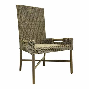 Thomas Pheasant for Baker/McGuire Gray Woven Resin Outdoor Side Chair