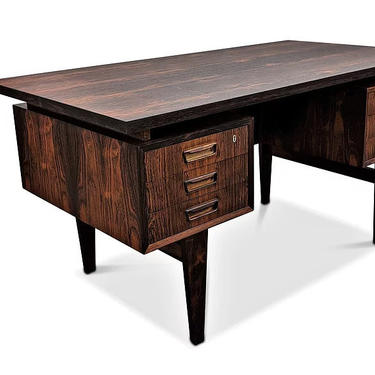 Vintage Danish Mid Rosewood Desk - Henning Century by LanobaDesign