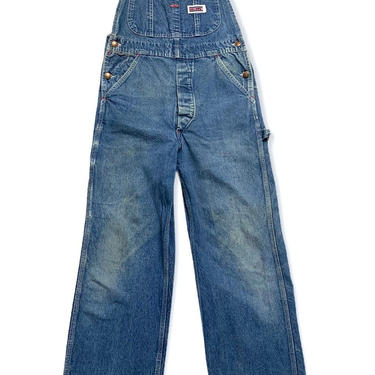 Vintage BIG MAC Denim Overalls ~ men's size XS to S / women's S  ~ Work Wear ~ Bib / Bibs ~ Faded 