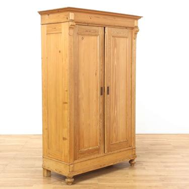 Light Solid Wood Country Farmhouse Armoire