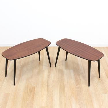 Pair of Mid Century Atomic Side Tables/End Tables 1960s Tables 