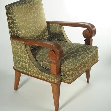 Attributed to Jean Pascaud, pair of armchairs (#1502)