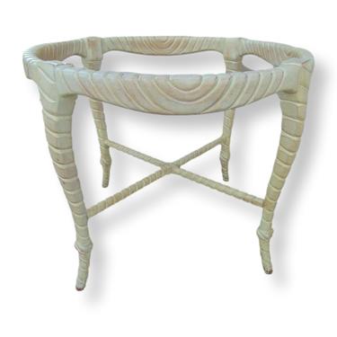 Italian Rope and Knot Carved Wood Dining Table Base 