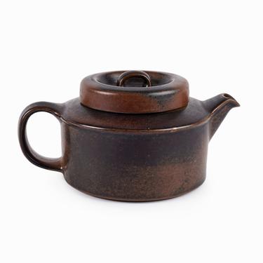Arabia of Finland Ceramic Teapot Ruska Mid Century Modern 