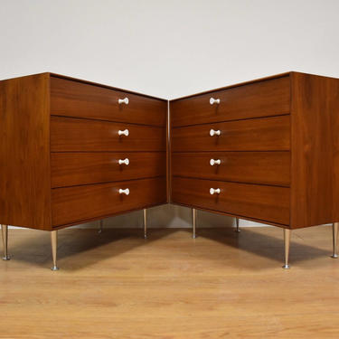 George Nelson for Herman Miller Thin Edge Dresser Chests - A Pair 