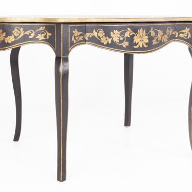 Amy Howard Contemporary Black and Gold Desk 