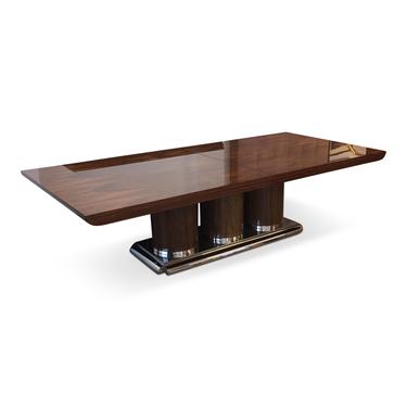Brueton &quot;Athens&quot; Collection Dining or Conference Table In Exotic Mentose Wood