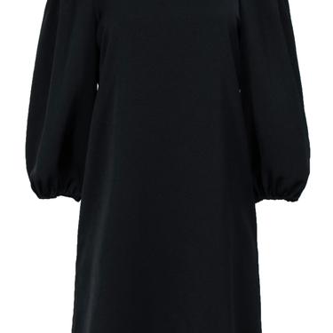 Tibi - Black Long Sleeve Off-the-Shoulder Shift Dress Sz 4