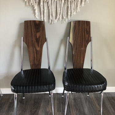 Reserved* Set of 2 Mid Century Chromcraft Dining Chairs 