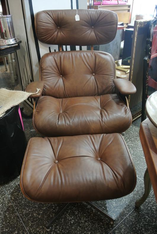 Eames Style Chair &amp; Ottoman