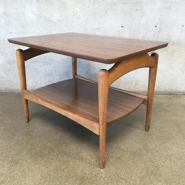 Mid Century Modern Formica Top Side Table