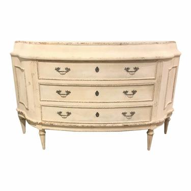 Vintage Style French Antique White Chest of Drawers