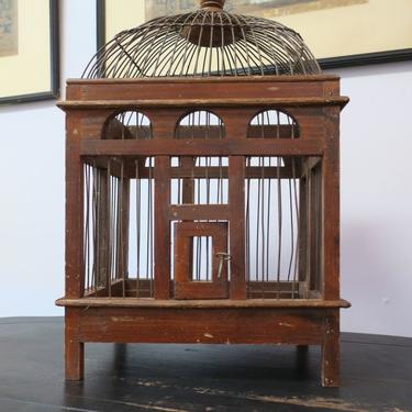 Vintage bird cage - $38