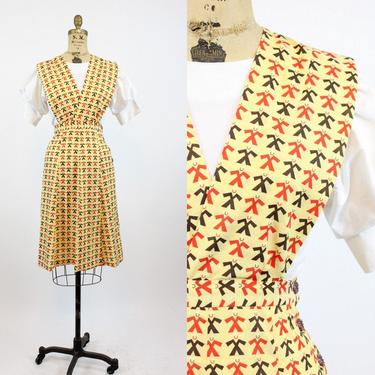 1950s SAILOR print novelty pinafore dress xs | new spring 
