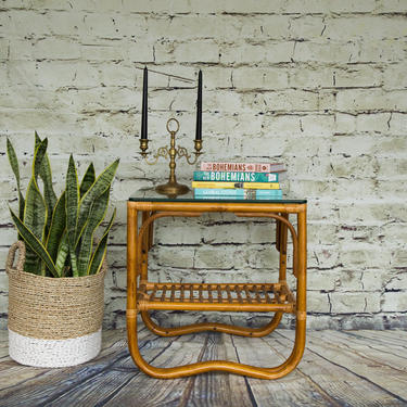 SHIPPING NOT FREE!!! Franco Albini Rounded Rattan Coffee Table 