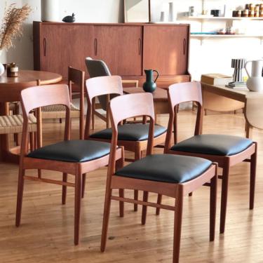 Four Teak Dining Chairs by Kai Kristiansen