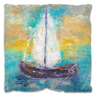 Outdoor Pillows &quot; Sail Away With Me &quot; 