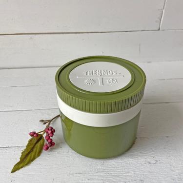 Vintage Thermos Insulated Jar, Green King Seely, 8 oz Soup Container // Retro Food Jar Or Soup Container, Thermos Collector // Gift 
