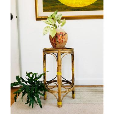 Vintage Bamboo Plant Stand 